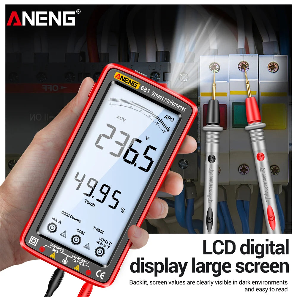 Rechargeable Digital Multimeter with NCV & LCD by HitMyNeed