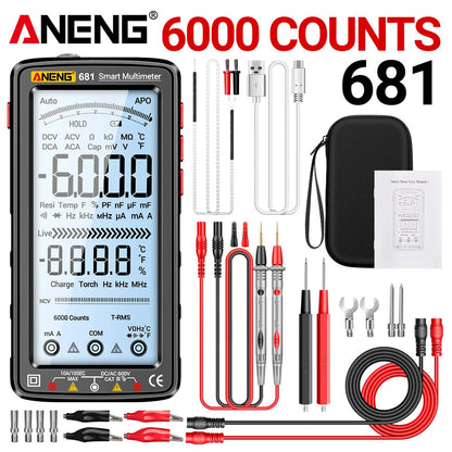 Rechargeable Digital Multimeter with NCV & LCD 681-black-pro by HitMyNeed