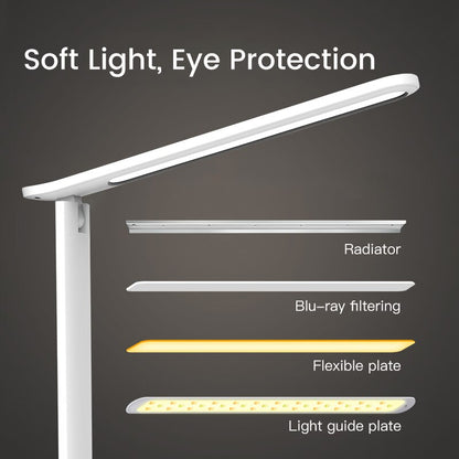 Rechargeable Dimmable LED Desk Lamp with Touch Control by HitMyNeed