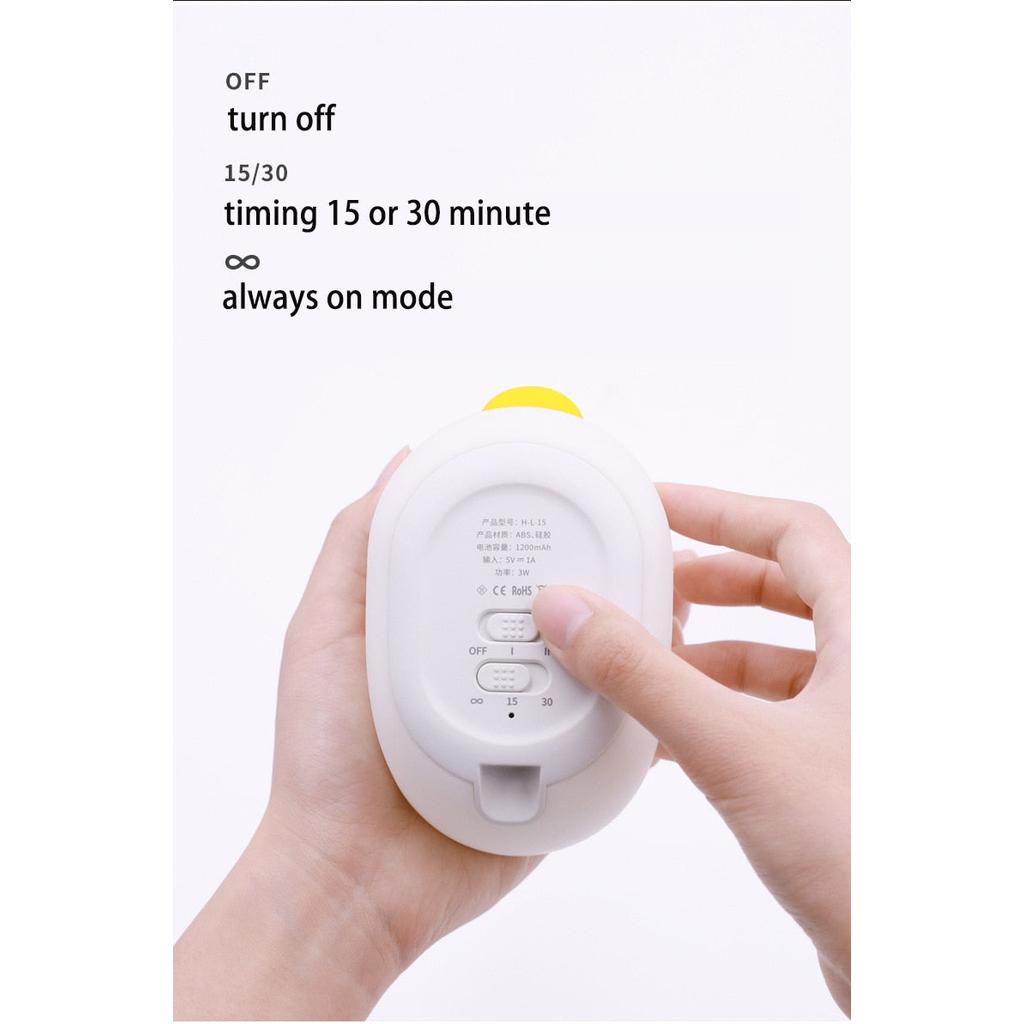 Rechargeable Duck LED Night Light with Touch Control by HitMyNeed