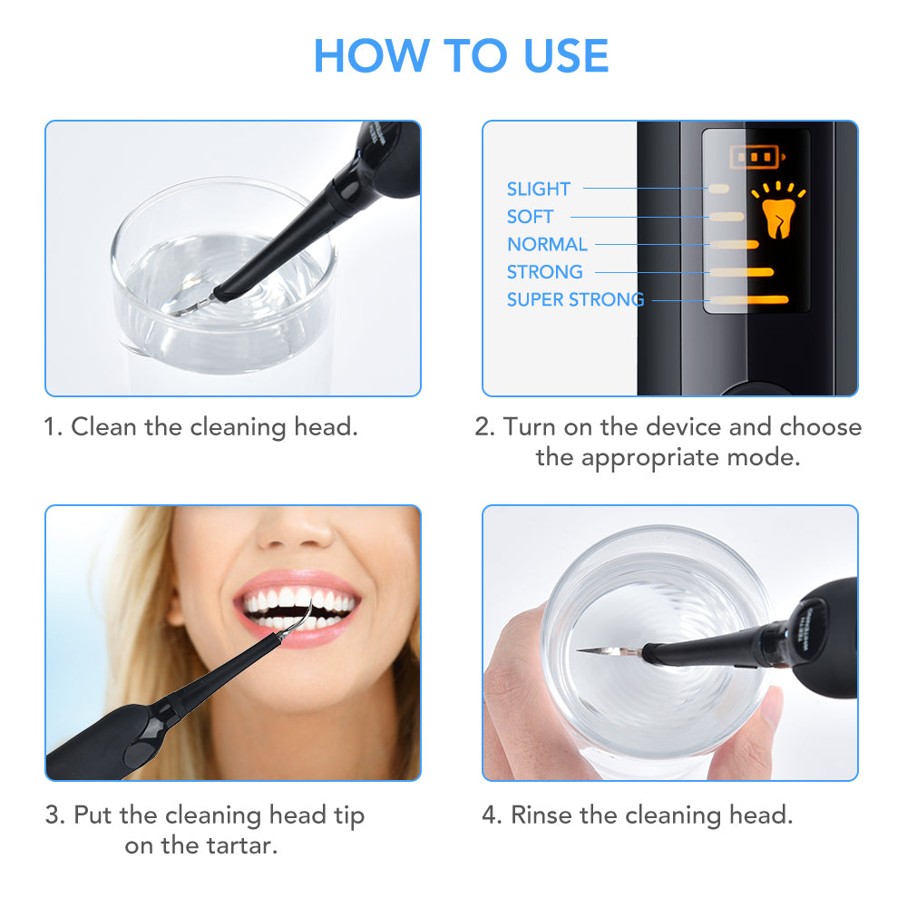 Rechargeable Electric Dental Scaler Teeth Cleaning Kit by HitMyNeed