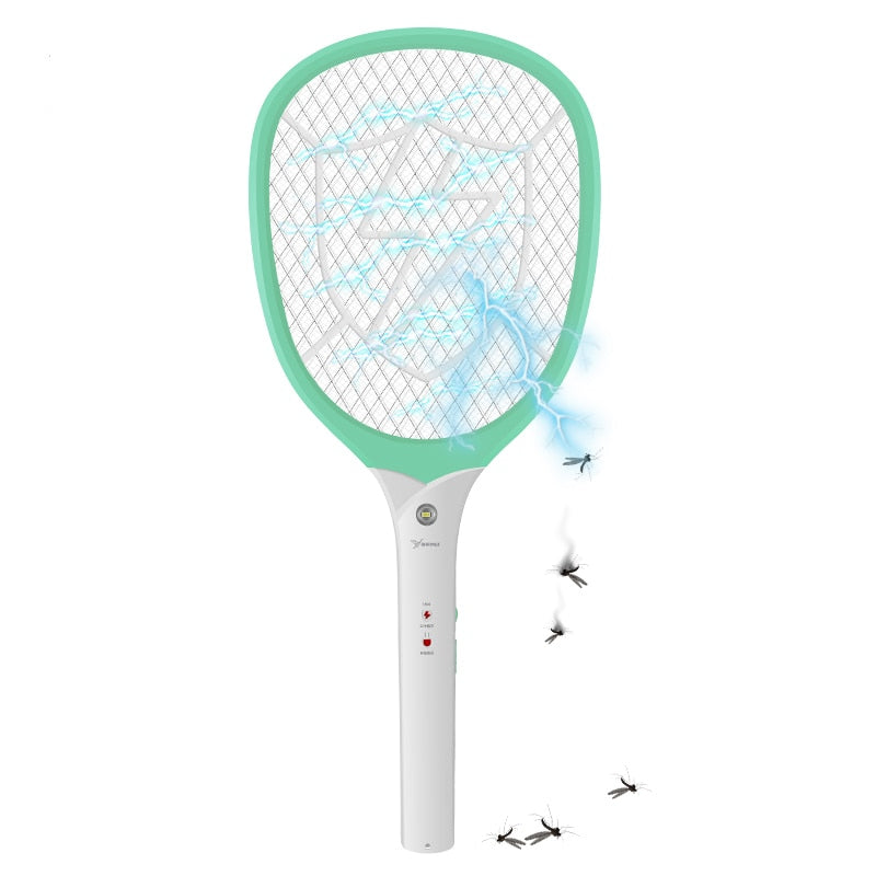 Rechargeable Electric Fly Swatter Racket 1200mAh by HitMyNeed
