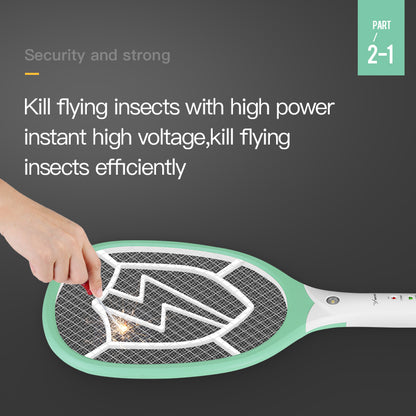 Rechargeable Electric Fly Swatter Racket 1200mAh by HitMyNeed