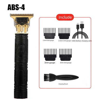 Rechargeable Electric Hair Clipper with Guide Combs abs-4 by HitMyNeed