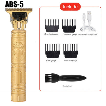 Rechargeable Electric Hair Clipper with Guide Combs abs-5 by HitMyNeed