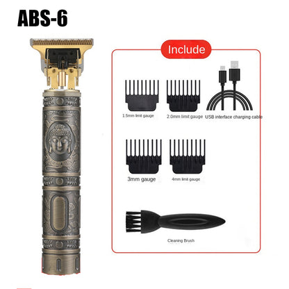 Rechargeable Electric Hair Clipper with Guide Combs abs-6 by HitMyNeed
