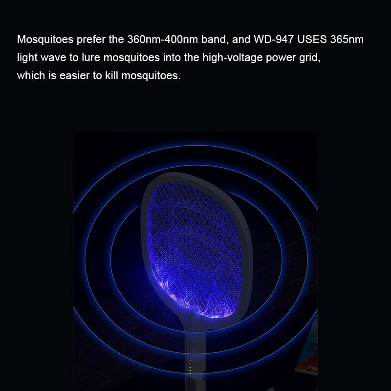 Rechargeable Electric Mosquito Racket with Base by HitMyNeed