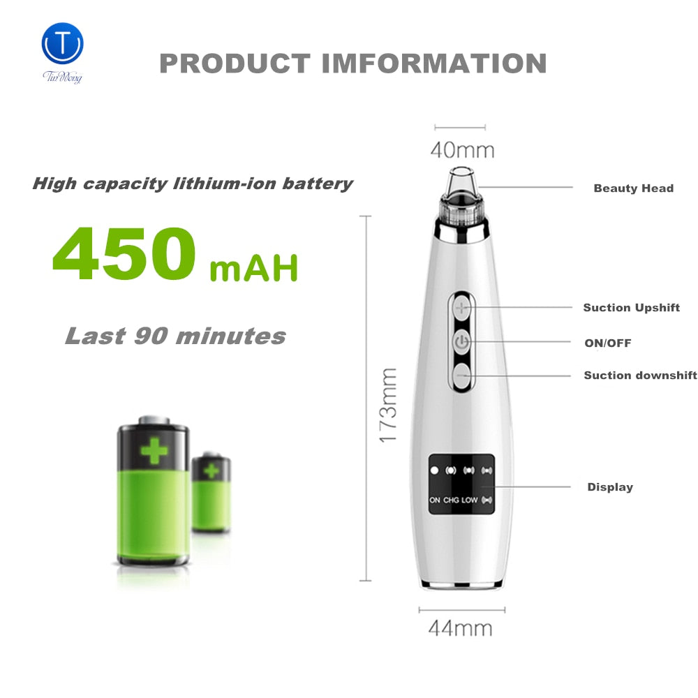 Rechargeable Electric Pore Cleaner Face Tool by HitMyNeed