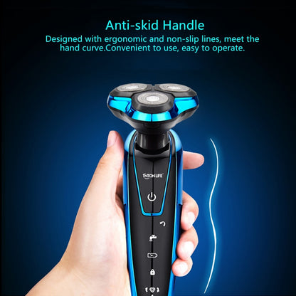 Rechargeable Electric Shaver with 3 Grooming Heads by HitMyNeed