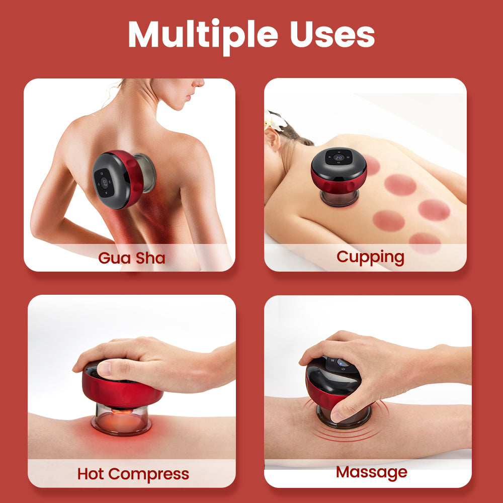 Rechargeable Electric Vacuum Cupping Massager by HitMyNeed