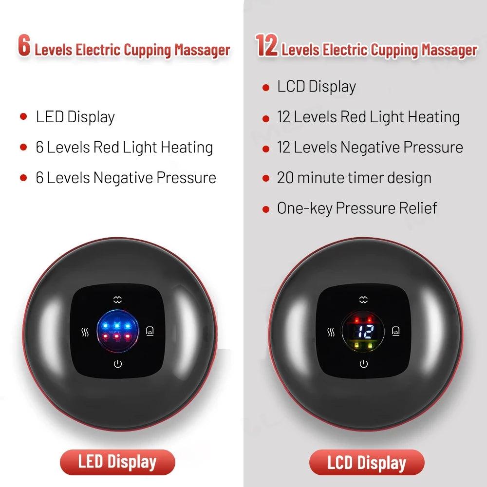 Rechargeable Electric Vacuum Cupping Massager by HitMyNeed