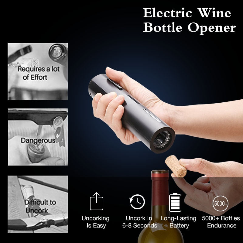 Rechargeable Electric Wine Bottle Opener by HitMyNeed