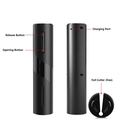 Rechargeable Electric Wine Bottle Opener by HitMyNeed