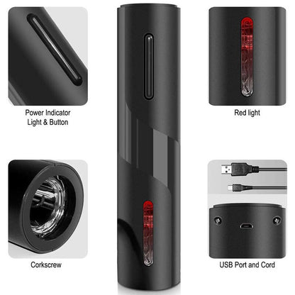 Rechargeable Electric Wine Opener with USB Cable by HitMyNeed