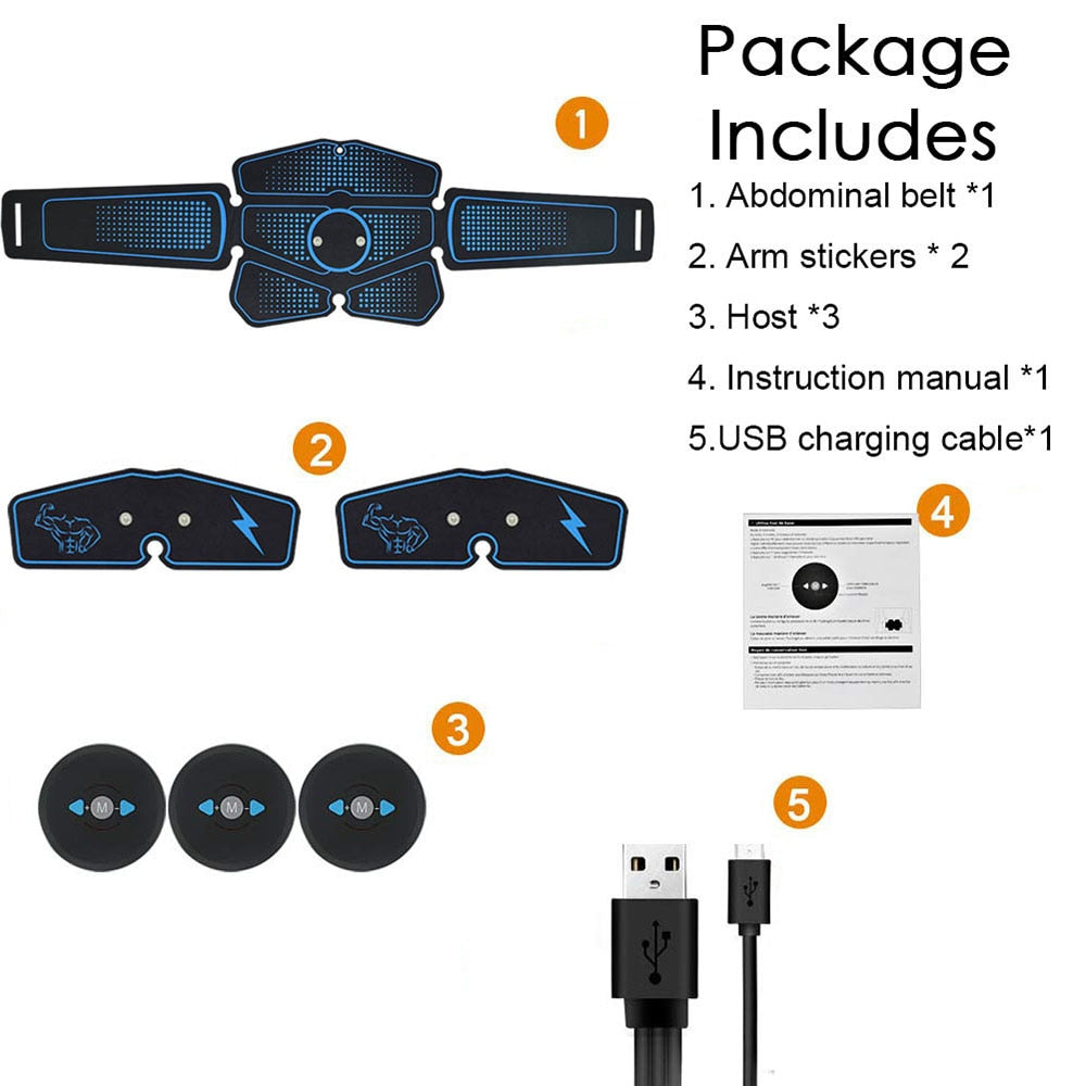 Rechargeable EMS Ab Toner for Core and Arms by HitMyNeed
