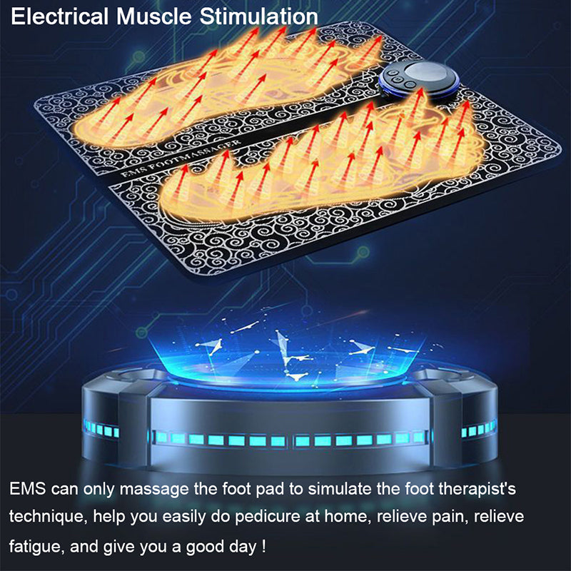 Rechargeable EMS Foot Massager Pad by HitMyNeed