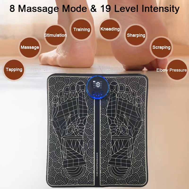 Rechargeable EMS Foot Massager Pad by HitMyNeed
