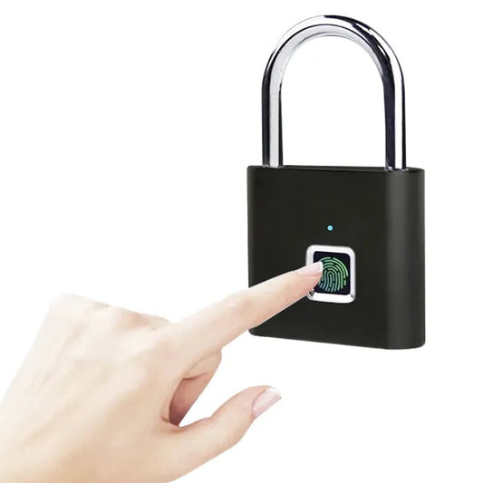 Rechargeable Fingerprint Smart Padlock, Waterproof by HitMyNeed