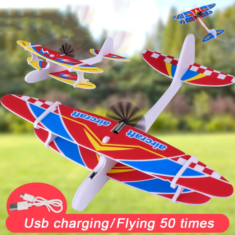 Rechargeable Foam Electric Plane Toy for Kids by HitMyNeed