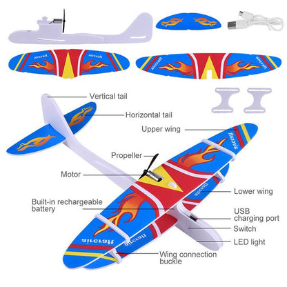 Rechargeable Foam Electric Plane Toy for Kids by HitMyNeed