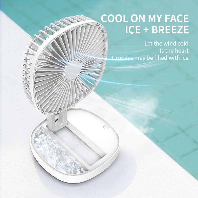 Rechargeable Foldable Desk & Wall Mounted Mini Fan by HitMyNeed