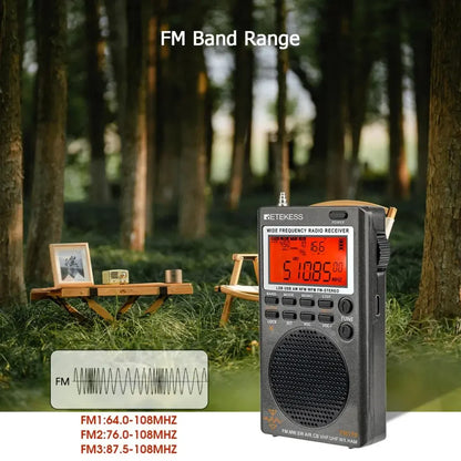 Rechargeable Full-Band SSB Shortwave Radio with Bluetooth by HitMyNeed