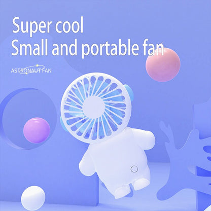 Rechargeable Handheld Cartoon Fan with Stand by HitMyNeed
