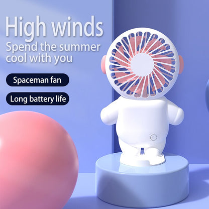 Rechargeable Handheld Cartoon Fan with Stand by HitMyNeed