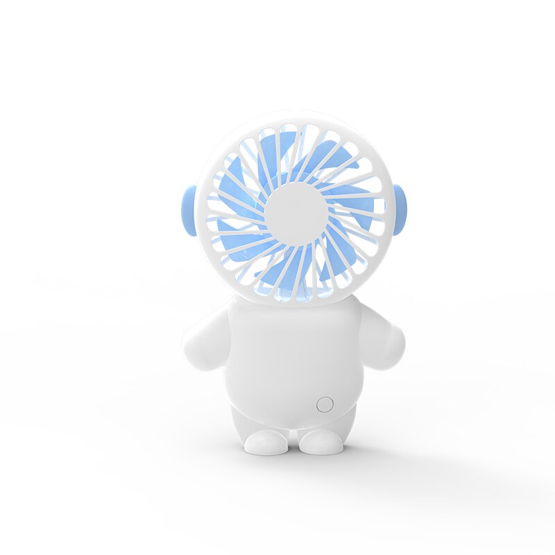 Rechargeable Handheld Cartoon Fan with Stand astronaut-blue by HitMyNeed