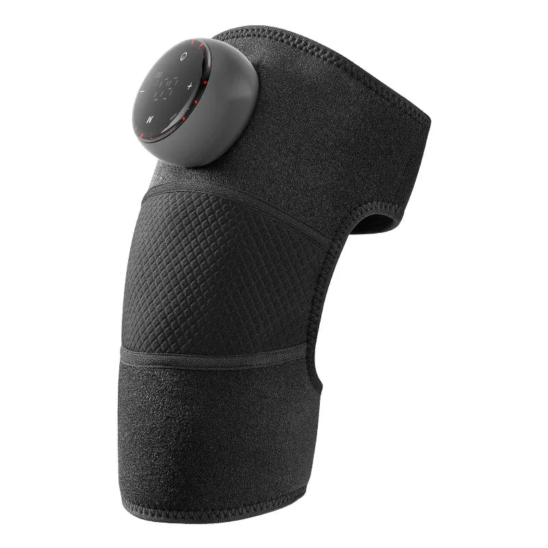Rechargeable Heated Knee, Shoulder & Elbow Massager black by HitMyNeed