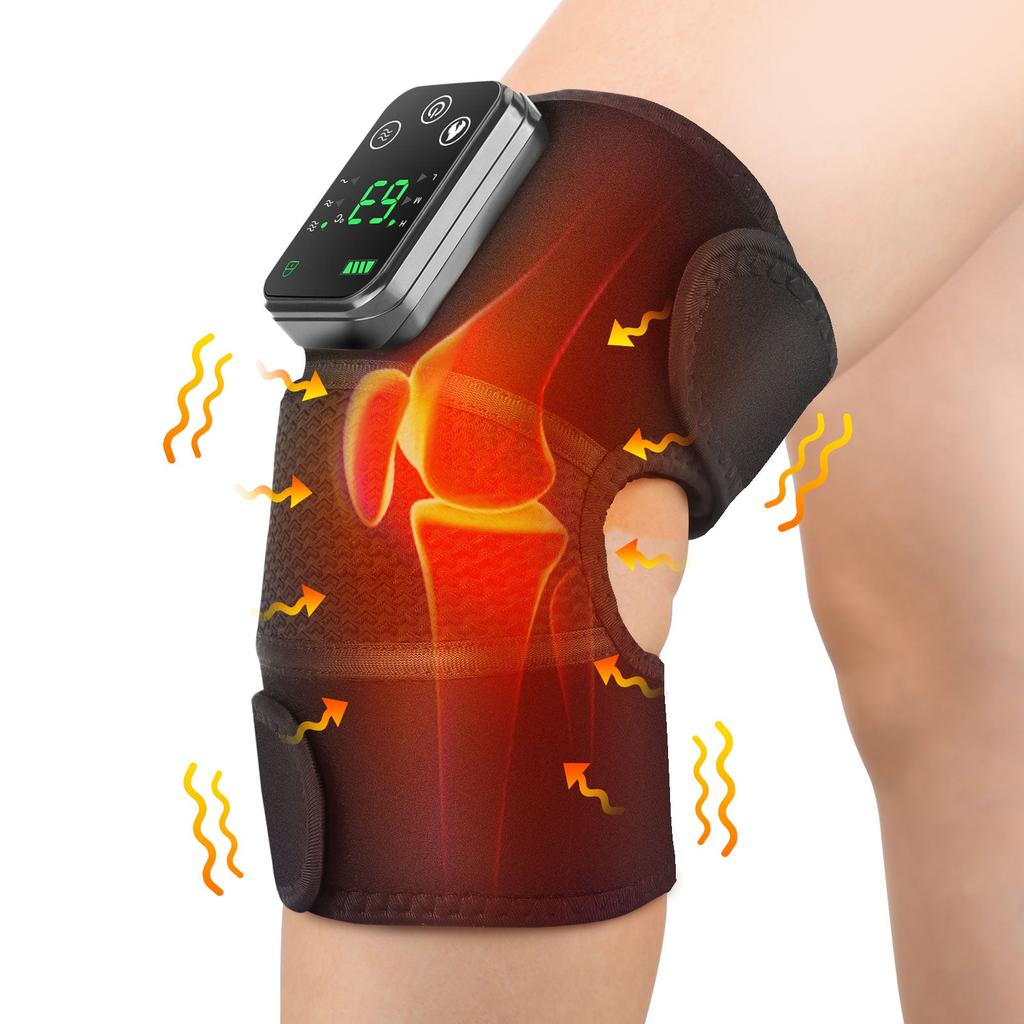 Rechargeable Heated Knee & Shoulder Massager Brace 1pcs by HitMyNeed