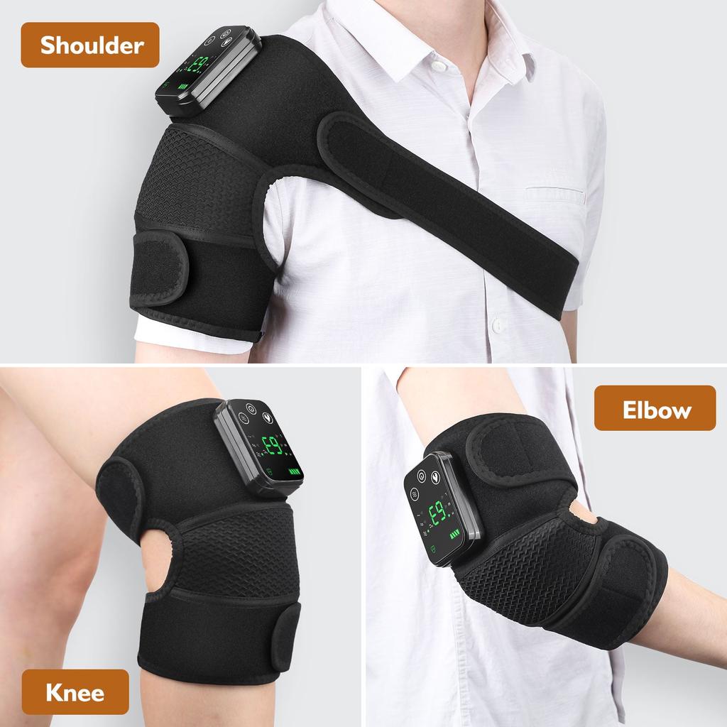 Rechargeable Heated Knee & Shoulder Massager Brace by HitMyNeed