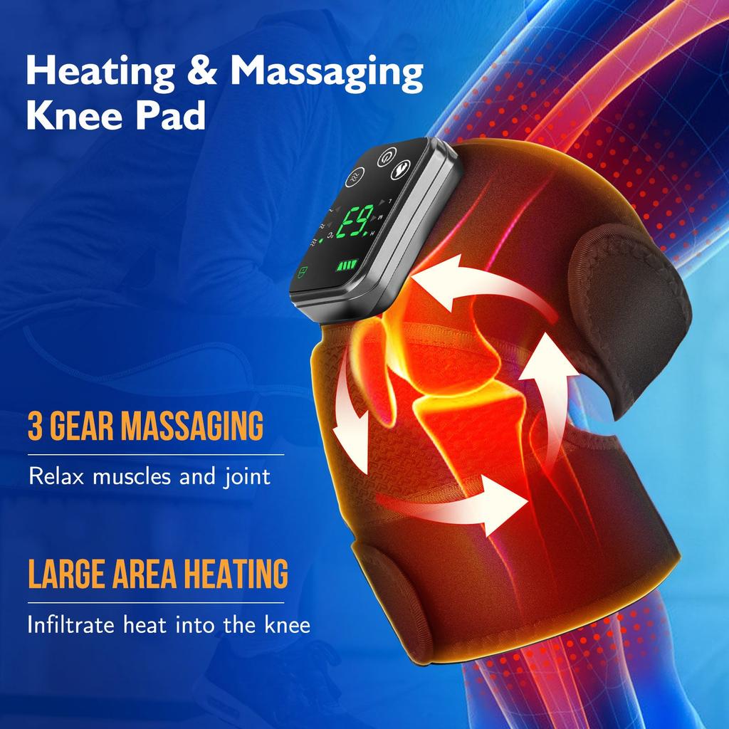 Rechargeable Heated Knee & Shoulder Massager Brace by HitMyNeed