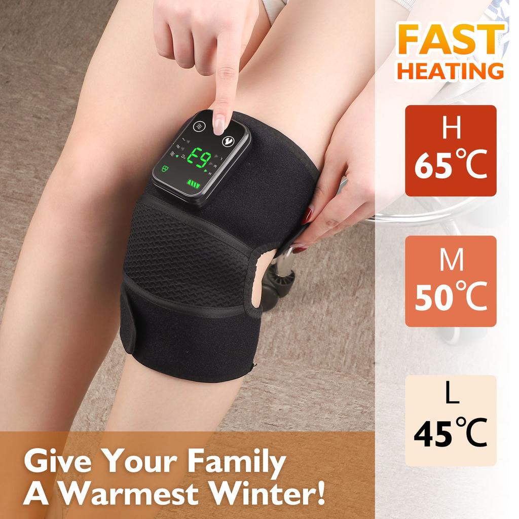 Rechargeable Heated Knee & Shoulder Massager Brace by HitMyNeed