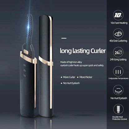 Rechargeable Heated Lash Curler with 3 Heat Settings by HitMyNeed