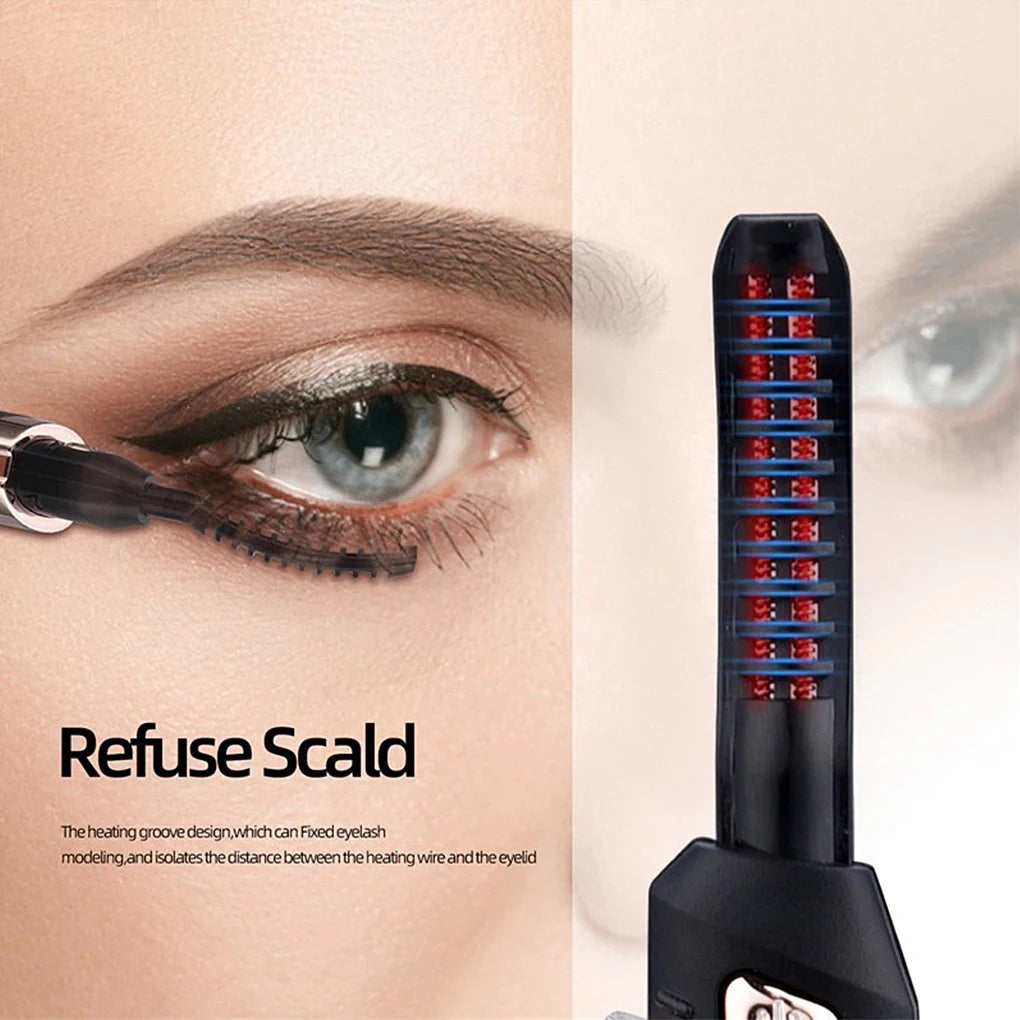 Rechargeable Heated Lash Curler with 3 Heat Settings by HitMyNeed
