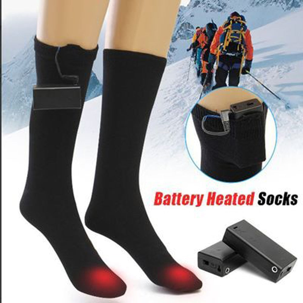 Rechargeable Heated Ski Socks with 3.7V Battery by HitMyNeed