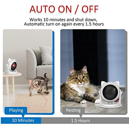 Rechargeable Interactive Cat Laser Toy with 3 Modes by HitMyNeed