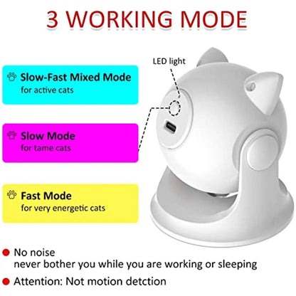 Rechargeable Interactive Cat Laser Toy with 3 Modes by HitMyNeed