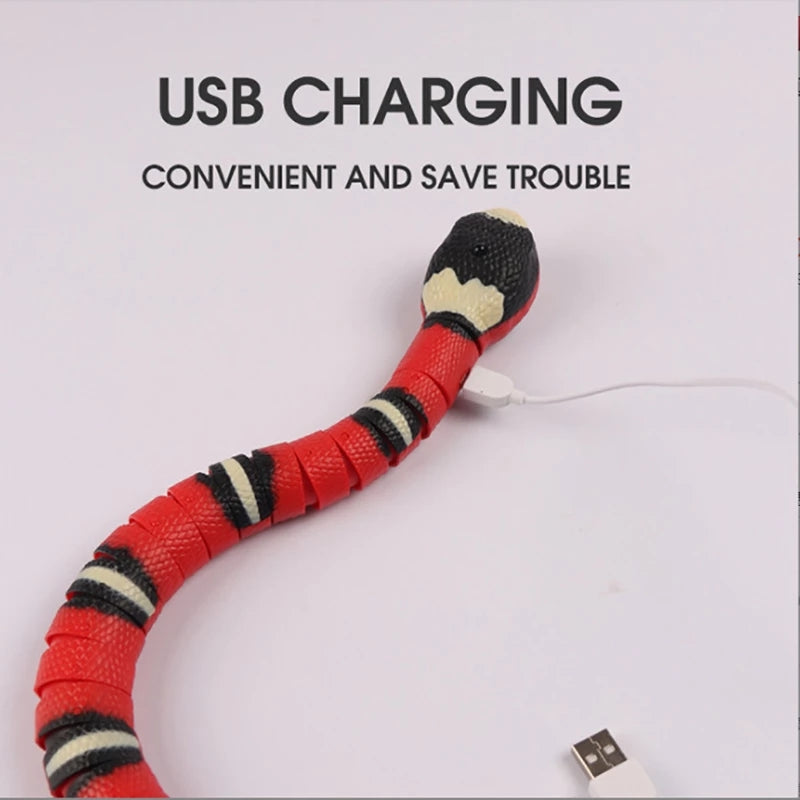 Rechargeable Interactive Moving Snake Cat Toy by HitMyNeed