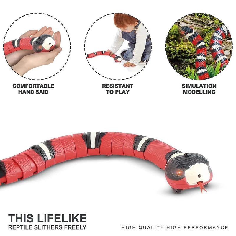 Rechargeable Interactive Moving Snake Cat Toy by HitMyNeed