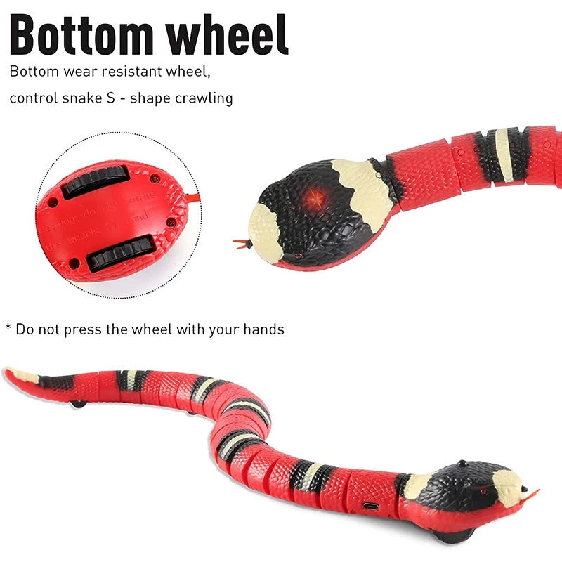 Rechargeable Interactive Moving Snake Cat Toy by HitMyNeed