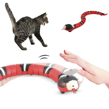 Rechargeable Interactive Snake Cat Toy with Sensor by HitMyNeed