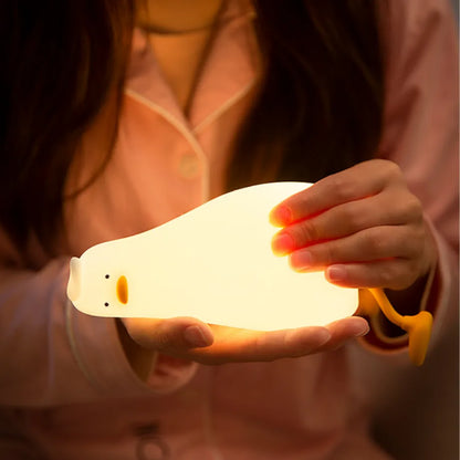 Rechargeable Lazy Duck Night Light and Phone Stand by HitMyNeed