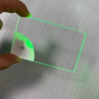 Rechargeable LED Acrylic Glowing Name Tag Card by HitMyNeed