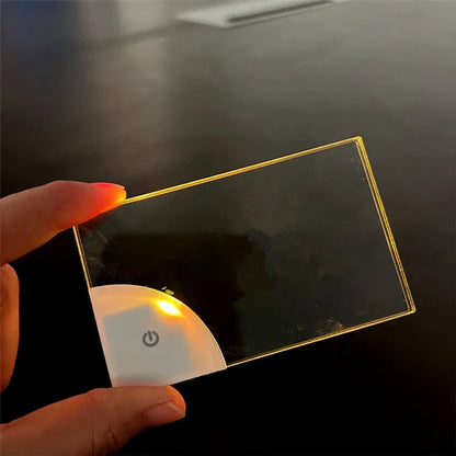 Rechargeable LED Acrylic Glowing Name Tag Card by HitMyNeed