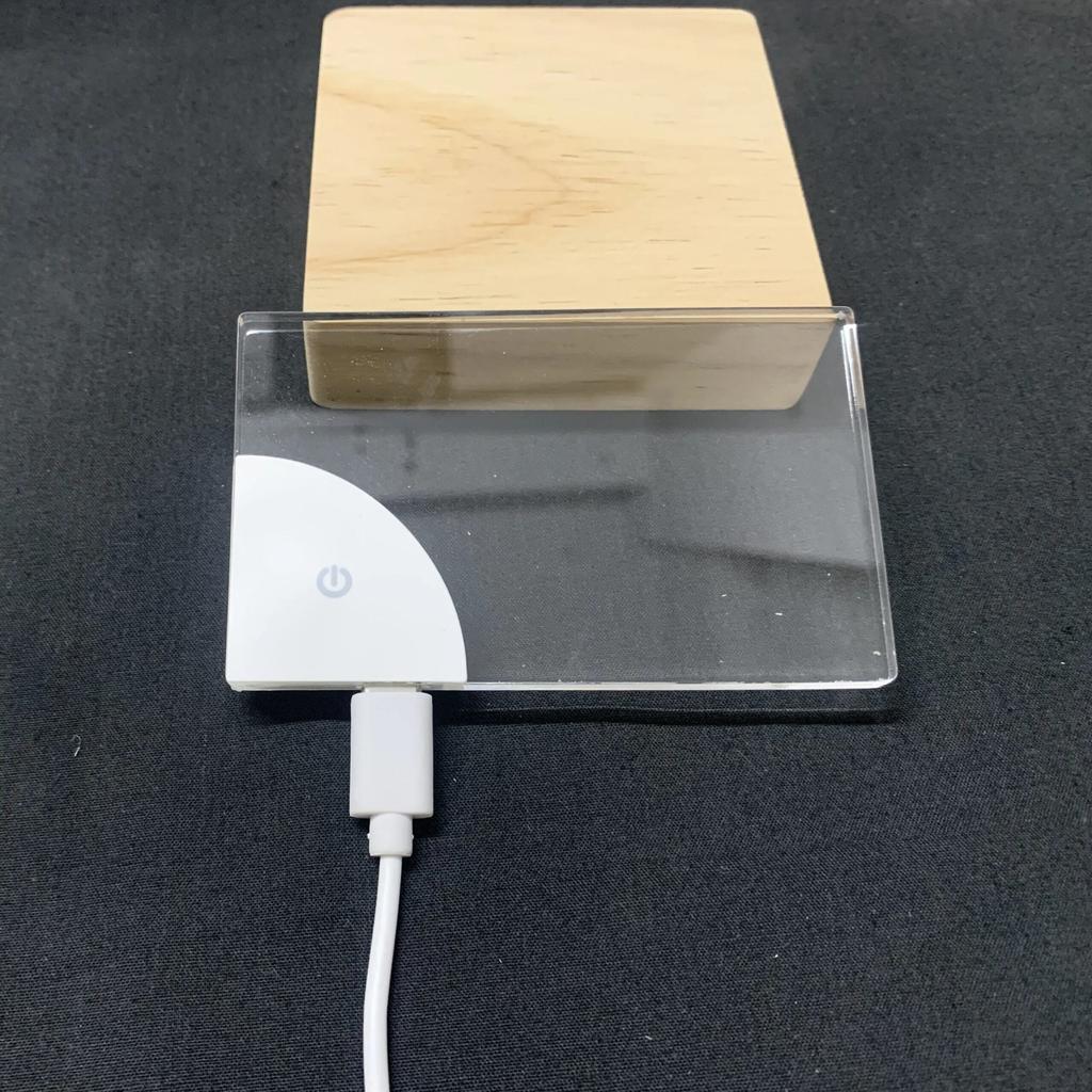 Rechargeable LED Acrylic Glowing Name Tag Card by HitMyNeed