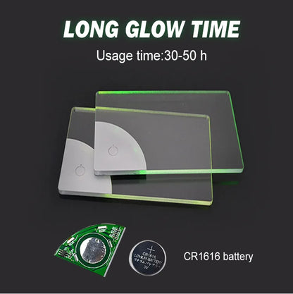 Rechargeable LED Acrylic Glowing Name Tag Card by HitMyNeed