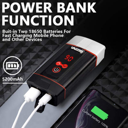 Rechargeable LED Bike Headlight with USB Power Bank by HitMyNeed