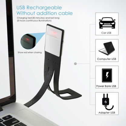 Rechargeable LED Book Light with Clip by HitMyNeed